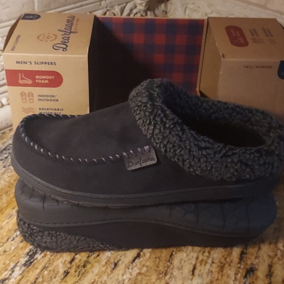 NEW-Dearfoams FEELS LIKE HOME Indoor/Outdoor Slippers.  SIZE: L (11-12) - Picture 3 of 6